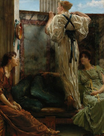 Who is it by Lawrence Alma Tadema